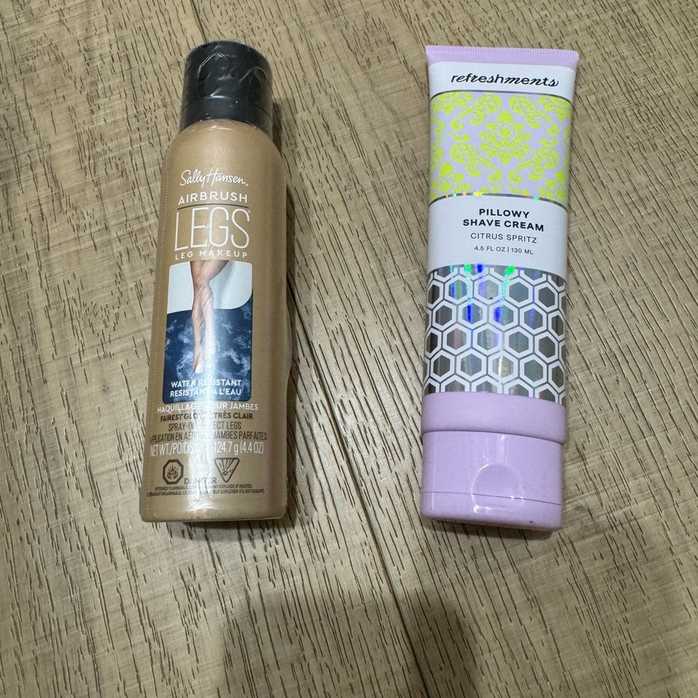 🔴Shaving cream and sally hansen tanning cream both NWT